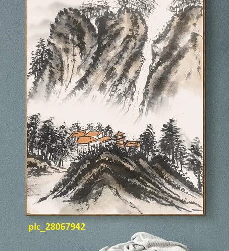 Tranh sơn dầu núi non hùng vĩ pic_28067942