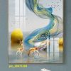 Tranh tráng gương nai và đàn cá vàng pic_28075260