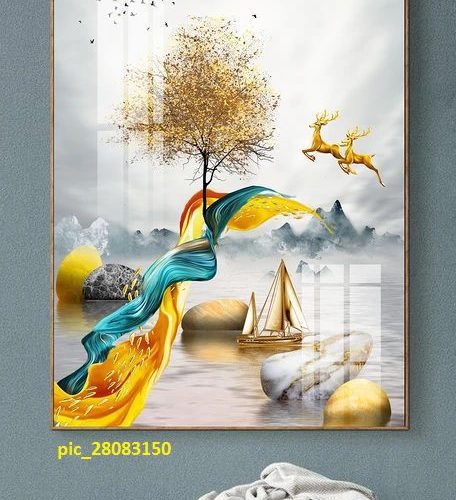 Tranh nai vàng nhảy qua dải ngân hà pic_28083150