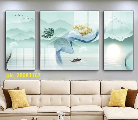 Tranh phong cảnh và người lái đò pic_28083167