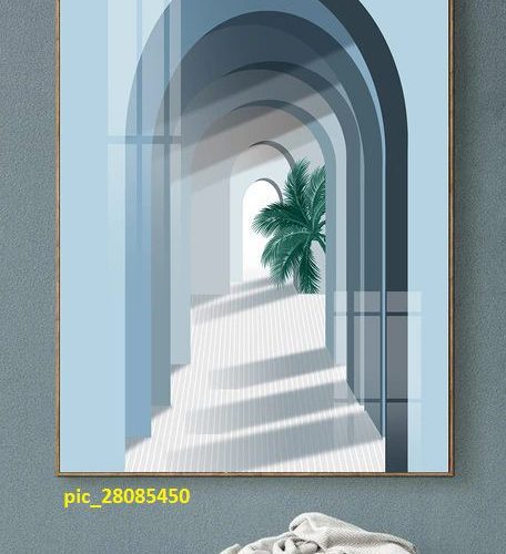 Tranh tráng gương lá cây nghệ thuật pic_28085450