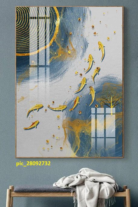 Tranh tráng gương pha lê và cá vàng pic_28092732