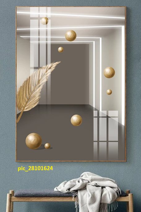 Tranh trừu tượng hình chiếc lá pic_28101624