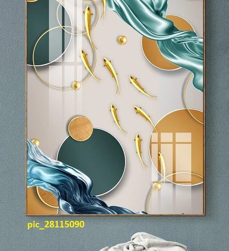 Tranh trừu tượng đàn cá vàng pic_28115090