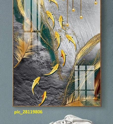 Tranh trừu tượng cửu ngư pic_28119806