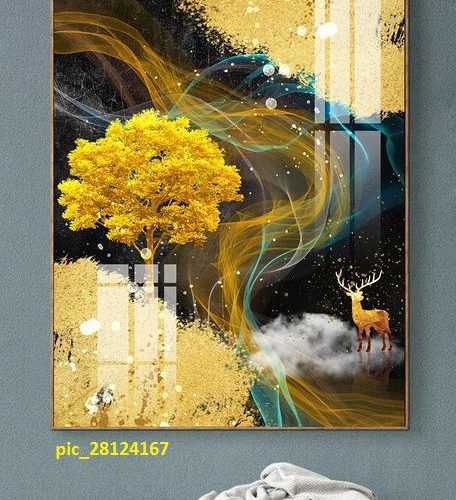 Cây tài lộc và nai vàng pic_28124167