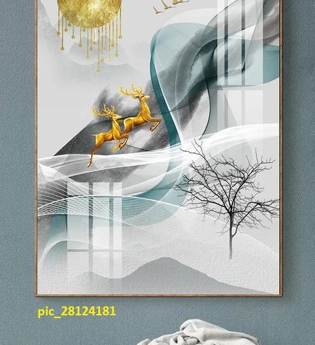 Tranh nghệ thuật hươu nai pic_28124181