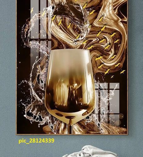 Tranh trang trí hình ly rượu pic_28124339