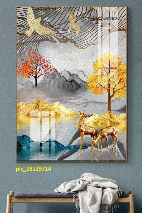 Tranh tráng gương nghệ thuật núi non pic_28129714