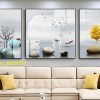 Tranh cảnh đẹp 3D và nai trắng pic_28129723