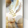 Tranh tráng gương trừu tượng hươu vàng pic_28136580