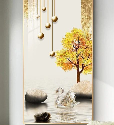 Tranh tráng gương thiên nga trắng pic_28136590
