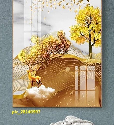 Tranh tráng gương hươu vàng pic_28140997
