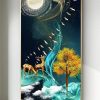 Tranh tráng gương 3D trăng tròn pic_28141002