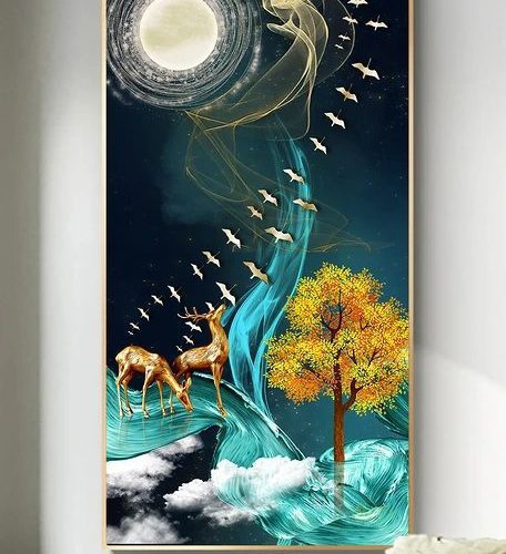 Tranh tráng gương 3D trăng tròn pic_28141002