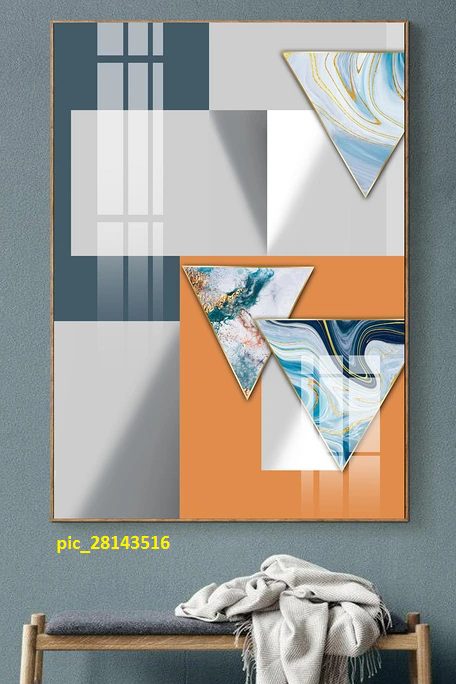 Tranh trừu tượng hình tam giác pic_28143516