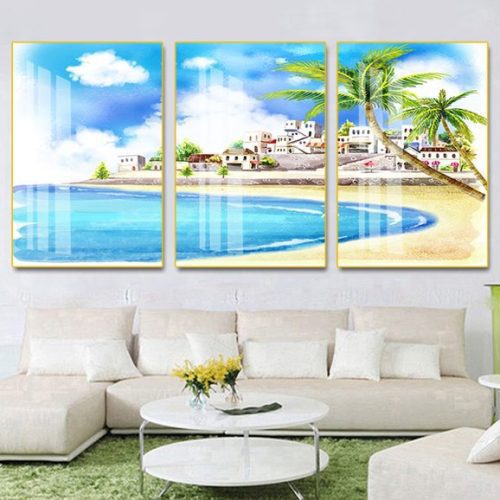 Tranh trang trí bãi biển đẹp D135