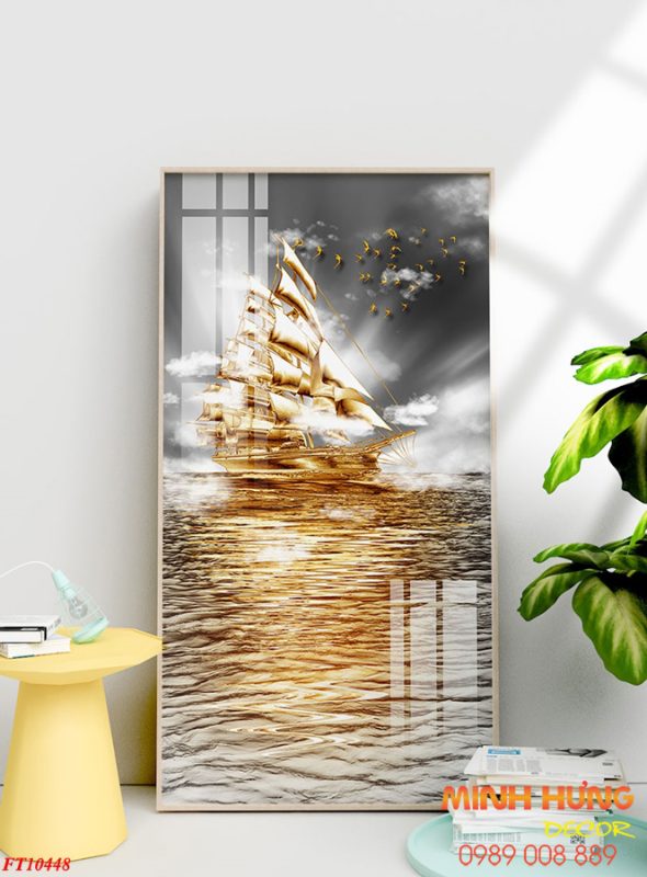 Tranh treo tường 3D tráng gương FT10448