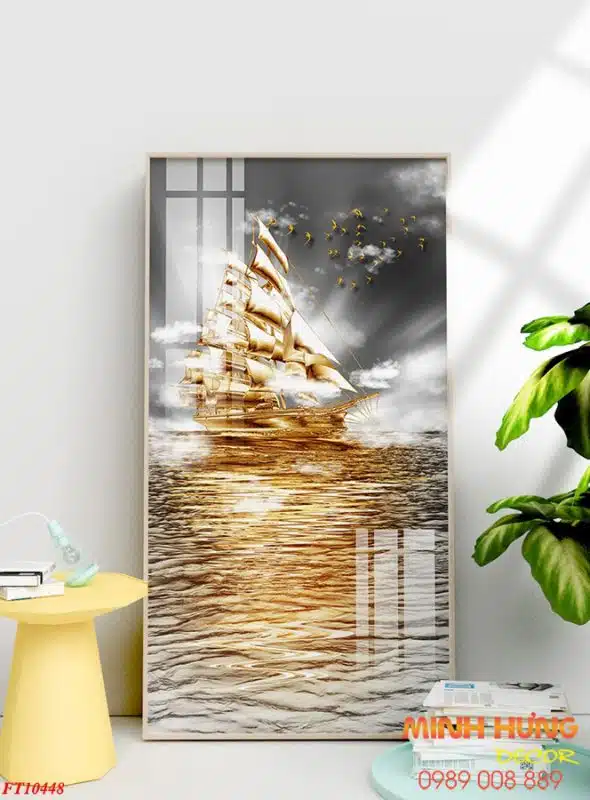 Tranh treo tường 3D tráng gương FT10448