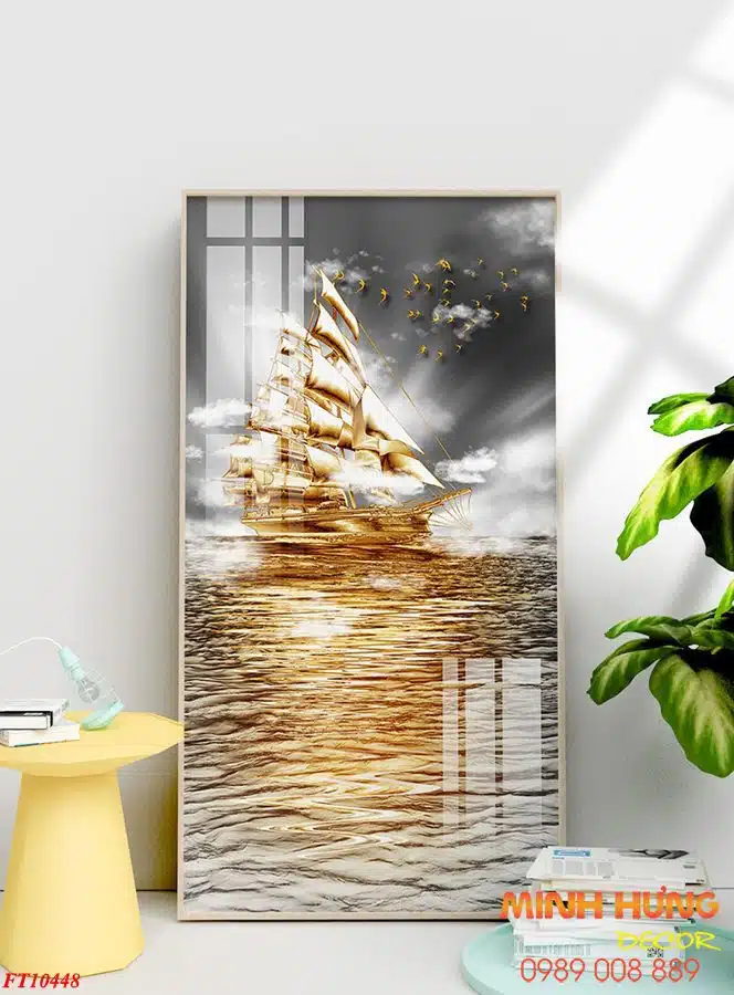 Tranh treo tường 3D tráng gương FT10448