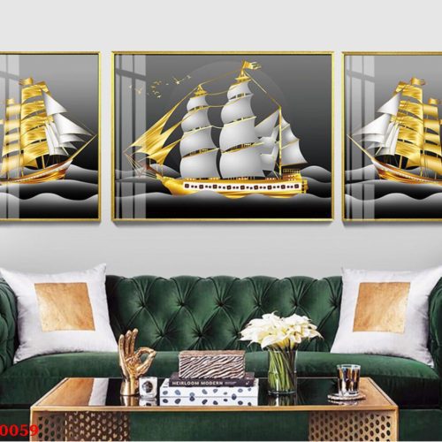 Bộ 3 tranh thuận buồm xuôi gió FT30059