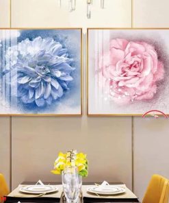 Tranh tráng gương pha lê hoa hồng HD10019