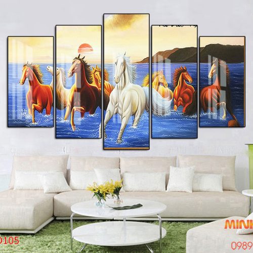Tranh ngựa mã đáo thành công MD105