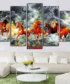 Tranh 3D bát mã giả ngọc MD332