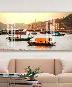 Tranh nghệ thuật phong cảnh bình minh PC2