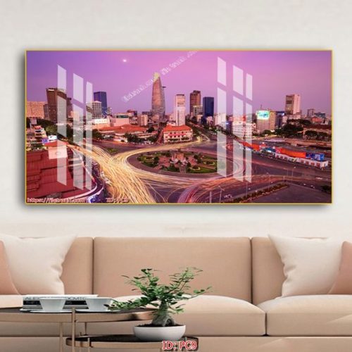 Tranh phong cảnh thành phố hiện đại Minh Hưng Decor