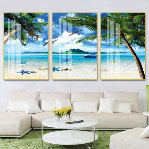 Tranh cảnh đẹp bãi biển d41