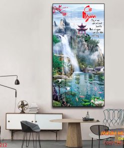 Tranh tráng gương sơn thủy 10212