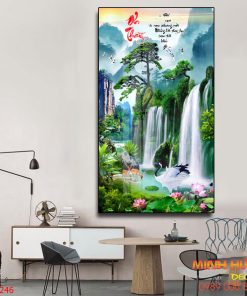 Tranh tráng gương phong thủy 10246