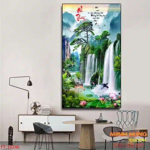 Tranh tráng gương phong thủy 10246