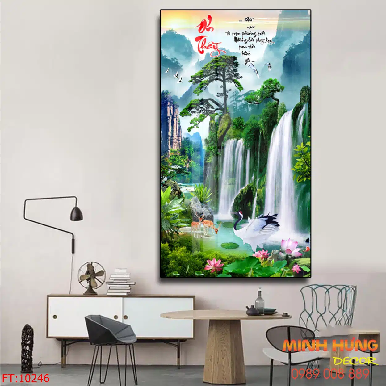 Tranh tráng gương phong thủy 10246