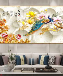 Tranh treo tường chim công CC313