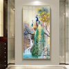 Tranh phong thủy chim công may mắn CC329
