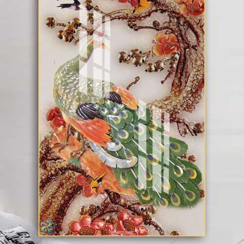 Tranh phong thủy chim công FT15608