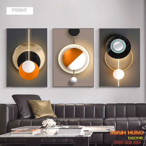 Tranh trang trí hình khối FT96047