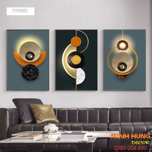 Tranh trừu tượng hình khối FT96051