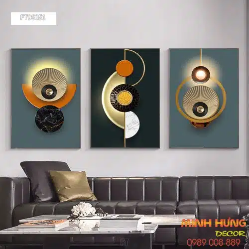 Tranh trừu tượng hình khối FT96051