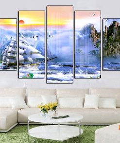 Tranh thuyền buồm nghệ thuật TB30