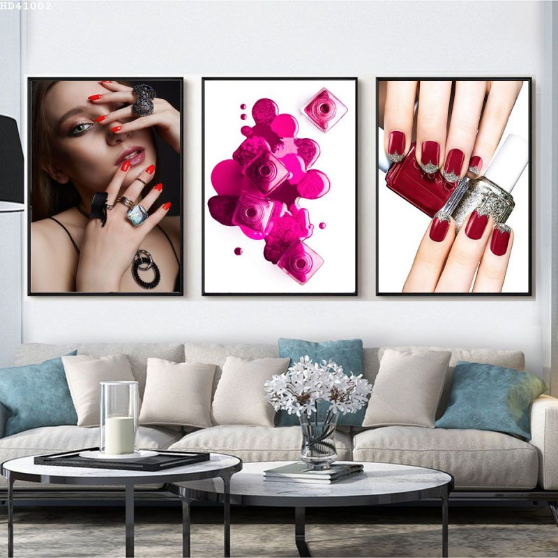 Tranh nail canvas