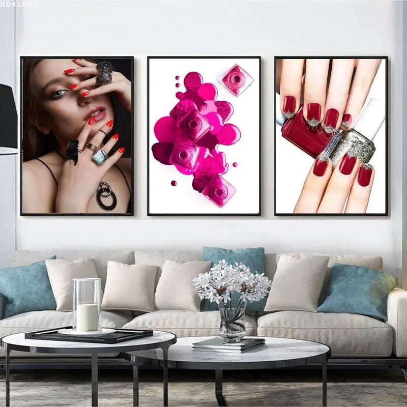Tranh nail canvas