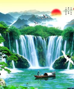 Tranh Phong Cảnh Quê Hương Sông Xanh Đẹp Giá Tốt Số 1 TPHCM