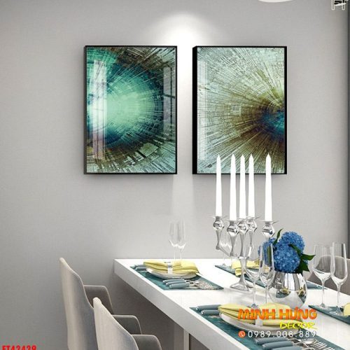 Tranh trừu tượng nón lá FT42429