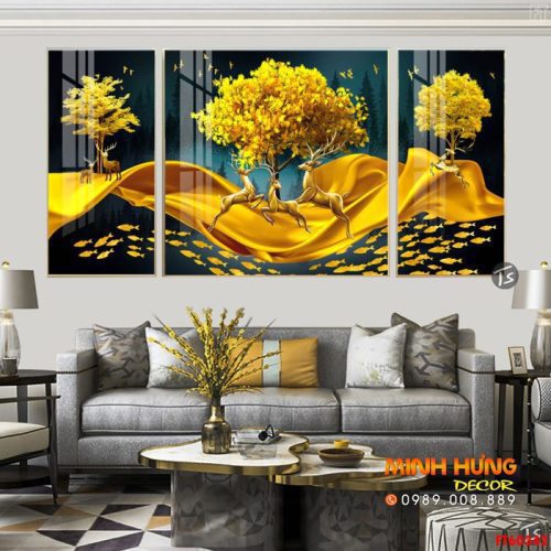Tranh treo tường 3D phòng khách