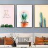 Tranh bộ 3 cây sương rồng KF73941
