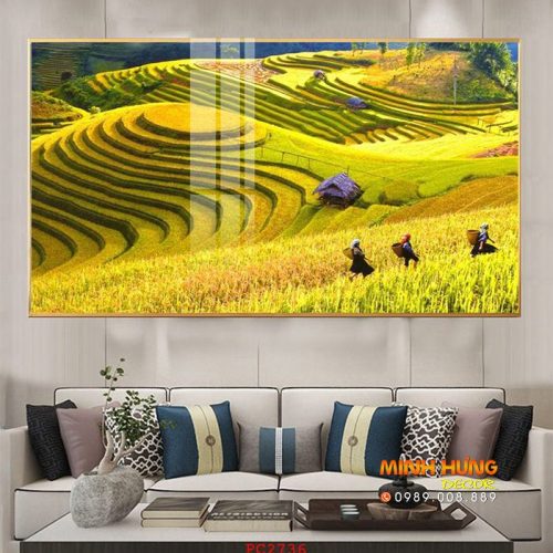 PC2736 Tranh phong cảnh ruộng bậc thang