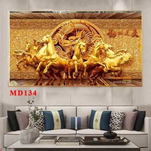 Tranh treo tường Bát Mã M134